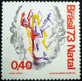 Selo postal COMEMORATIVO do BRASIL de 1973 - C 818 M