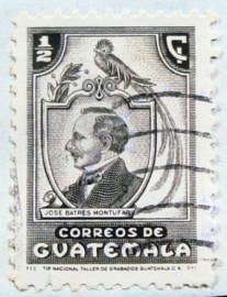 Selo postal da Guatemala de 1946 José Batres Montúfar