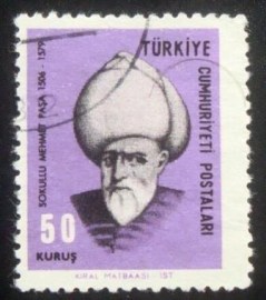 Selo postal da Turquia de 1967 S Mehmet