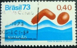 Selo postal COMEMORATIVO do BRASIL de 1973 - C 774 U