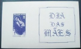 Bloco postal do Brasil de 1967 La Madonnina