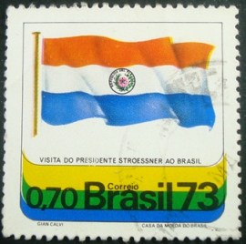 Selo postal COMEMORATIVO do BRASIL de 1973 - C 777 U