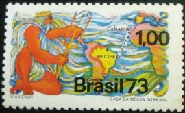 Selo postal COMEMORATIVO do BRASIL de 1972 - C 779 N