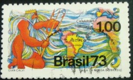 Selo postal COMEMORATIVO do BRASIL de 1973 - C 779 U