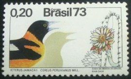 Selo postal do Brasil de 1973 Jamacuru
