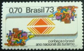 Selo postal COMEMORATIVO do BRASIL de 1973 - C 784 N