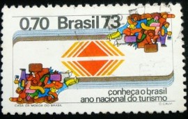 Selo postal COMEMORATIVO do BRASIL de 1973 - C 784 U
