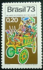 Selo postal do Brasil de 1973 Episódio de 2 de Julho