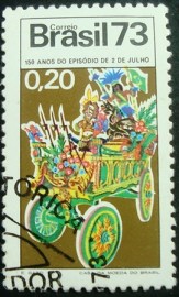 Selo postal do Brasil de 1973 Episódio de 2 de Julho - C 785 MCC