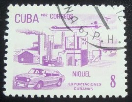 Selo postal de Cuba de 1982 Nickel