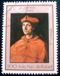 Selo postal de Cuba de 1983 Portrait of Cardinal