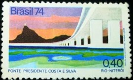 Selo postal Comemorativo do Brasil de 1974 - C 834 M
