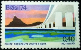 Selo postal Comemorativo do Brasil de 1974 - C 834 N