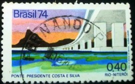 Selo postal Comemorativo do Brasil de 1974 - C 834 U