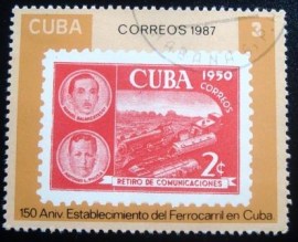 Selo postal de Cuba de 1987 Mark No.259