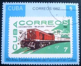 Selo postal de Cuba de 1987 Cuban stamp #1061