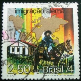 Selo postal Comemorativo do Brasil de 1974 - C 842 U
