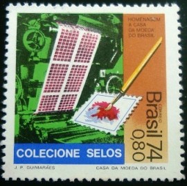 Selo postal Comemorativo do Brasil de 1974 - C 845 M