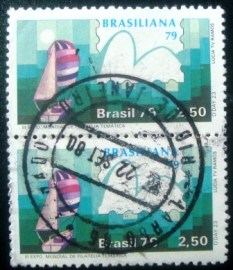 Par de selos postais do Brasil de 1979 O'Day 23