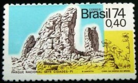 Selo postal Comemorativo do Brasil de 1974 - C 846 N