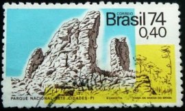 Selo postal Comemorativo do Brasil de 1974 - C 846 U