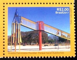 Selo postal do Brasilde 2017 Parque Sarah Kubitschek