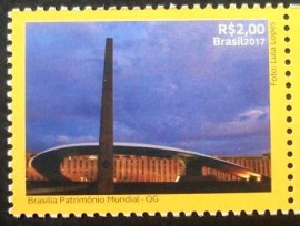 Selo postal do Brasilde 2017 QG Obelisco Militar