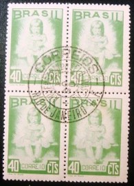 Quadra de selos comemorativos de 1948 - C 239 MCC