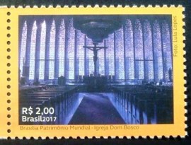 Selo postal do Brasilde 2017 Igreja Dom Bosco