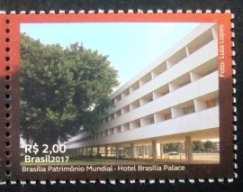 Selo postal do Brasil de 2017 Hotel Brasília Palace