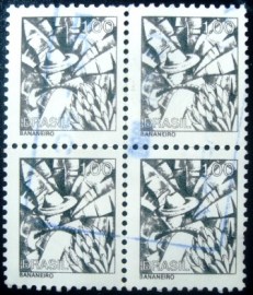Quadro de selos postais do Brasil de 1979 Bananeiro