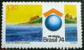 Selo postal Comemorativo do Brasil de 1974 - C 856 M