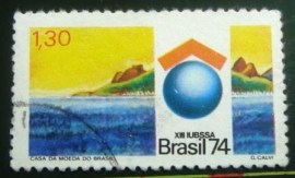 Selo postal Comemorativo do Brasil de 1974 - C 856 U