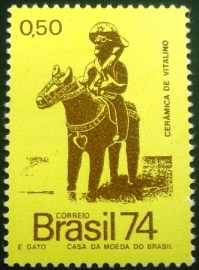 Selo postal Comemorativo do Brasil de 1974 - C 862 N
