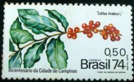 Selo postal Comemorativo do Brasil de 1974 - C 863 M