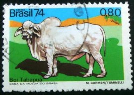 Selo postal Comemorativo do Brasil de 1974 - C 864 U