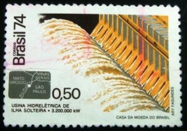 Selo postal Comemorativo do Brasil de 1974 - C 867 U