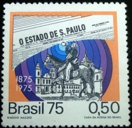 Selo postal Comemorativo do Brasil de 1975 - C 872 M