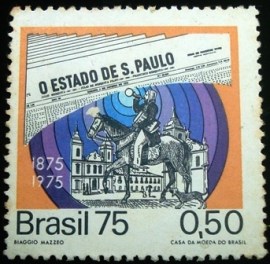 Selo postal Comemorativo do Brasil de 1975 - C 872 N