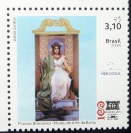 Selo postal do Brasil de 2018 Museu de Arte da Bahia