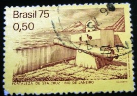 Selo postal Comemorativo do Brasil de 1975 - C 876 U