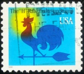 Selo postal dos Estados Unidos de 1998 Weather Vane P