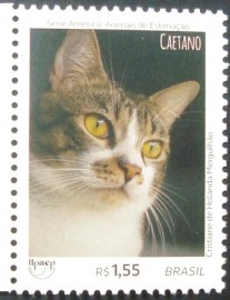 Selo postal do Brasil de 2018 Caetano