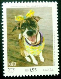Selo postal do Brasil de 2018 Animais Domésticos Nadir