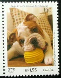 Selo postal do Brasil de 2018 Animais Domésticos Rocco