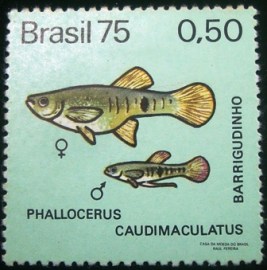 Selo postal Comemorativo do Brasil de 1975 - C 889 N