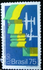 Selo postal Comemorativo do Brasil de 1975 - C 891 N