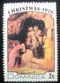 Selo postal da Dominica de 1976 Virgin and child