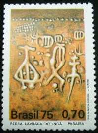 Selo postal Comemorativo do Brasil de 1975 - C 895 N