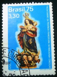 Selo postal Comemorativo do Brasil de 1975 - C 898 M1D